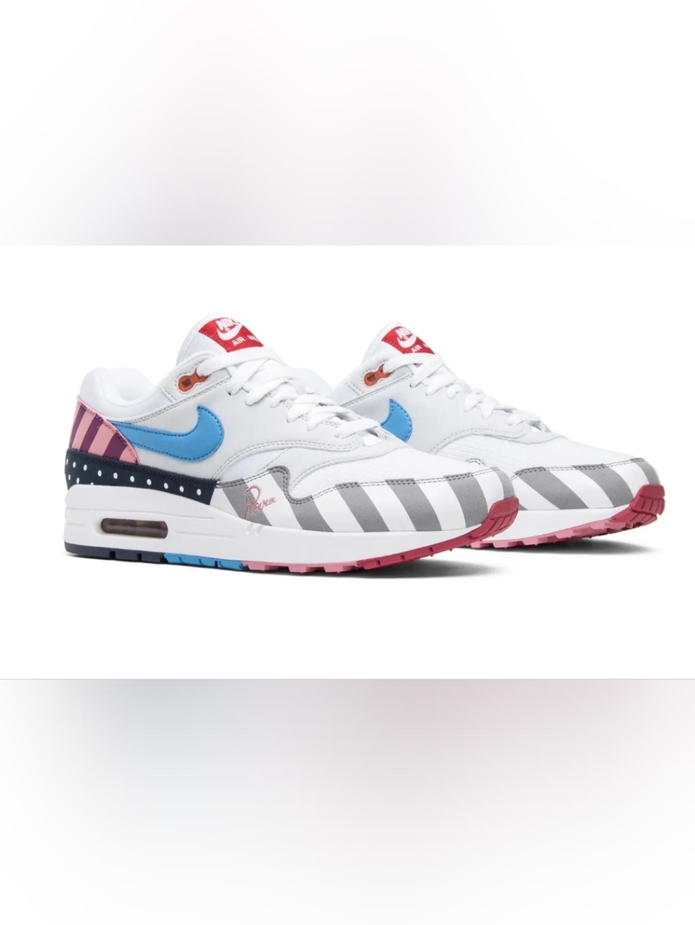 Nike Air Max 1 Collab With Dutch artist Piet Parra Size 7.5 Like New - Picture 3 of 16